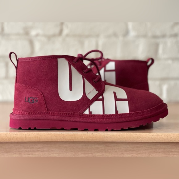 UGG Neumel Classic Chukka Boots Waterproof Suede Wine 1128215 Men 11 / Women 12 main image 8